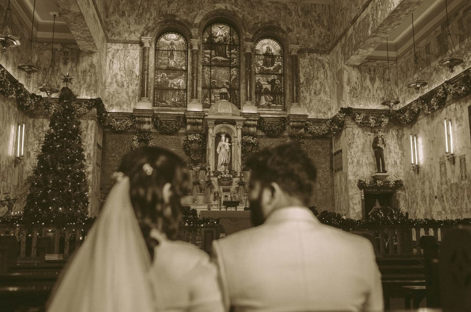 A moment from the wedding
