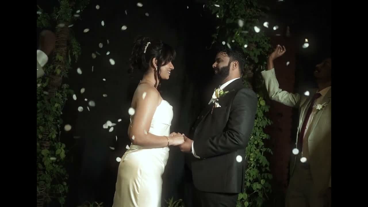 A moment from Elita and Spencer’s wedding celebration